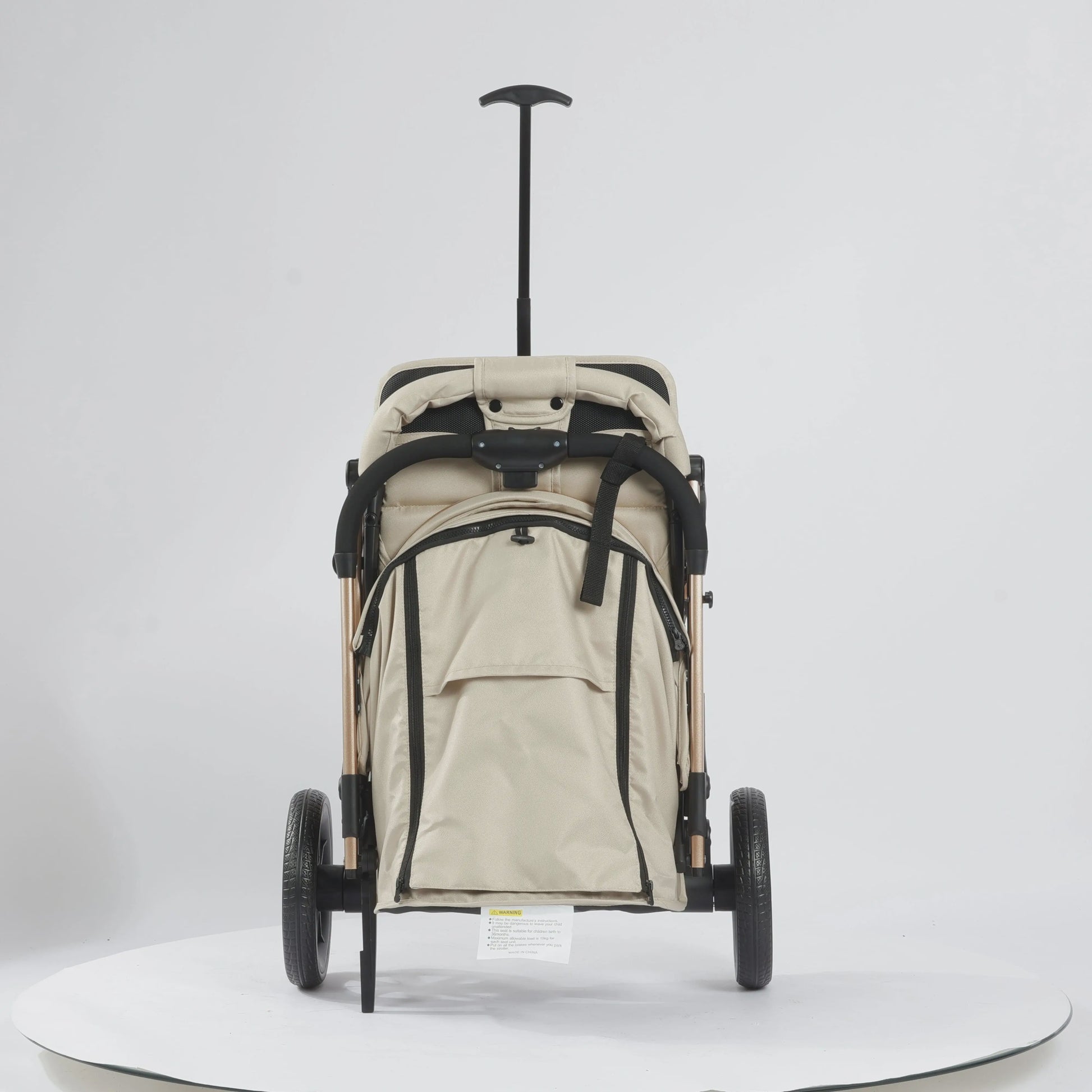 Lichtgewicht Opvouwbare Kinderwagen met Verstelbare Zitting & 4-Wiel Schokabsorptie