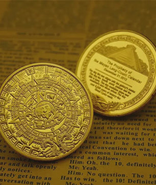 Maya Azteken Kalender Munt - Gouden & Zilveren Herdenkingsmunt