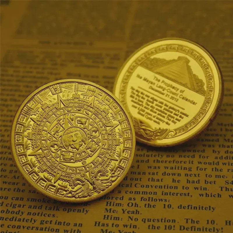 Maya Azteken Kalender Munt - Gouden & Zilveren Herdenkingsmunt