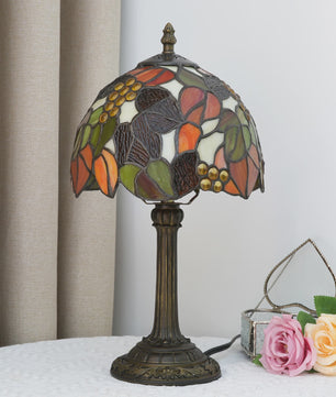 Vintage Stijl Tafellamp - Meerkleurige Tiffany Lamp 8-Inch voor Nachtkastje of Bureau