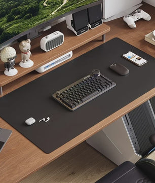 Luxe PU Lederen Bureauonderlegger - Waterdicht & Antislip voor Kantoor & Gaming