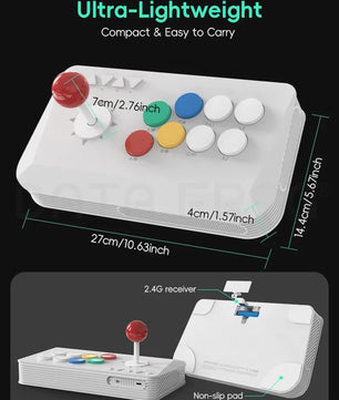 DATA FROG Y5A Arcade Fight Stick: Draadloze & Bedrade Controller voor Switch en PC