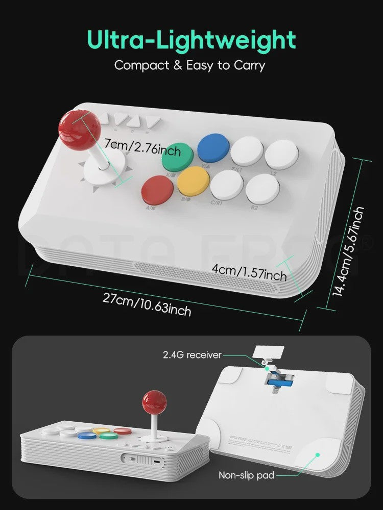 DATA FROG Y5A Arcade Fight Stick: Draadloze & Bedrade Controller voor Switch en PC