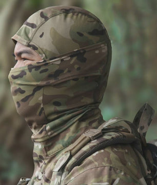 Multicam Camouflage Balaclava - Volledig Gezicht Hoofddeken voor Skiën, Fietsen & Outdoor