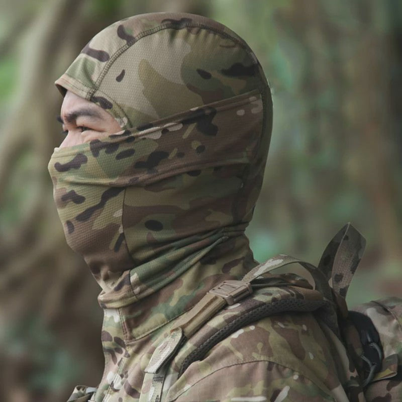 Multicam Camouflage Balaclava - Volledig Gezicht Hoofddeken voor Skiën, Fietsen & Outdoor