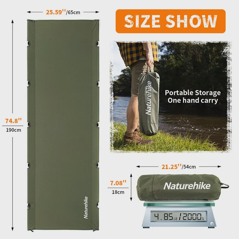 Naturehike Ultralichte Opvouwbare Camping Cot - Draagbaar Kampeerbed voor Buiten