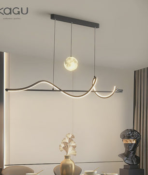 Moderne LED Hanglamp - Stijlvol Wit/Zwart Design voor Eetkamer, Keuken of Kantoor