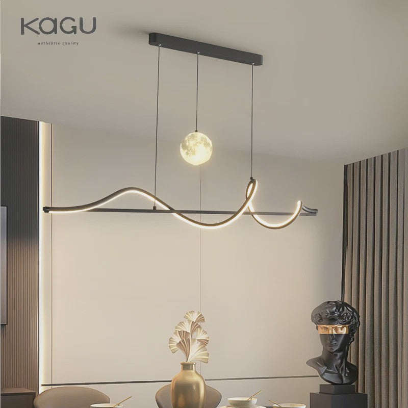 Moderne LED Hanglamp - Stijlvol Wit/Zwart Design voor Eetkamer, Keuken of Kantoor