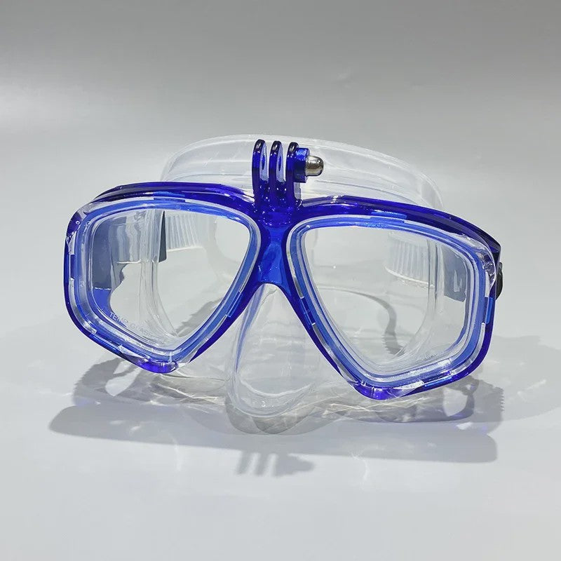 Professionele Duikset: Duikbril met GoPro Mount & All-Dry Snorkel voor Scuba Diving