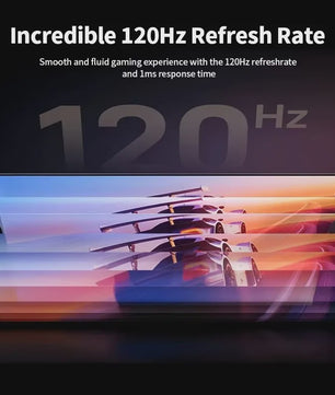 Crua 49 Inch 5K DQHD Ultrawide Curved Gaming Monitor - 120Hz, 5120x1440, VA Panel, FreeSync