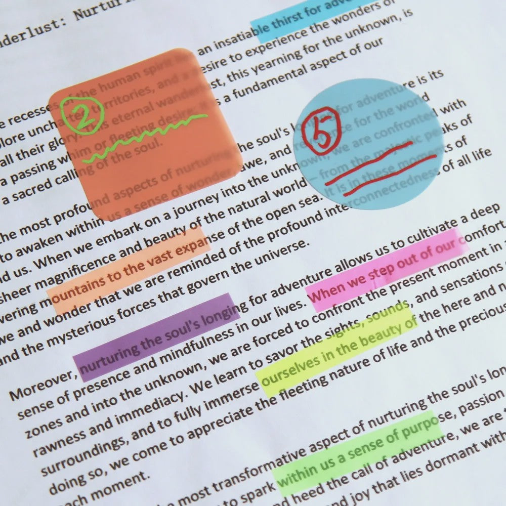 2400 Kleurrijke Memo Notitieblokjes - Zelfklevend & Transparant voor Kantoor en School