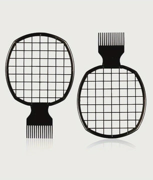 Afro Twist Haar Kam - Duurzame Grid Mesh Styling Tool voor Krullend en Kroeshaar