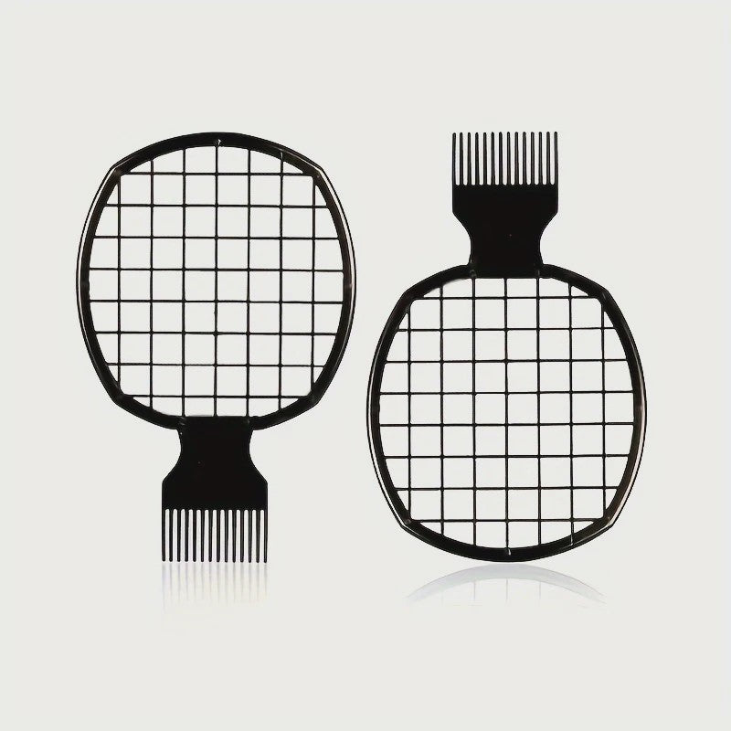 Afro Twist Haar Kam - Duurzame Grid Mesh Styling Tool voor Krullend en Kroeshaar