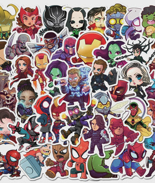 Marvel Avengers Superheld Stickers - Waterdicht & Decoratief (10-200 Stuks)