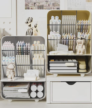 Stijlvolle Bureau Organizer met Lades - Pennenhouder & Kantoor Opbergbox