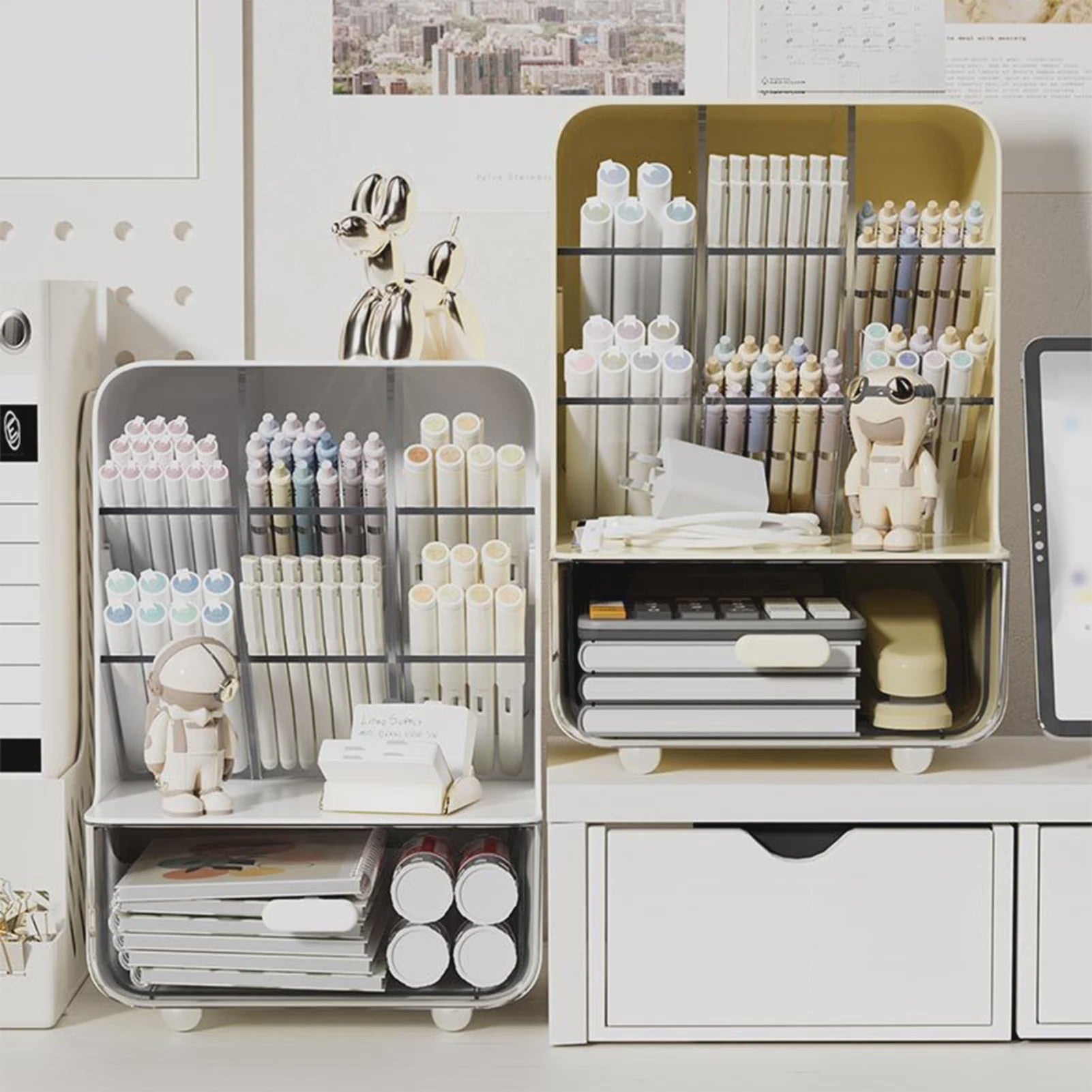 Stijlvolle Bureau Organizer met Lades - Pennenhouder & Kantoor Opbergbox
