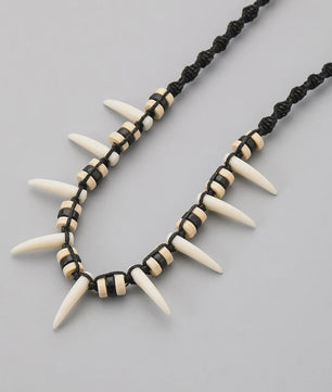 Bohemian Wolfstanden Ketting - Stijlvol Amulet voor Koppels & DIY Decoratie