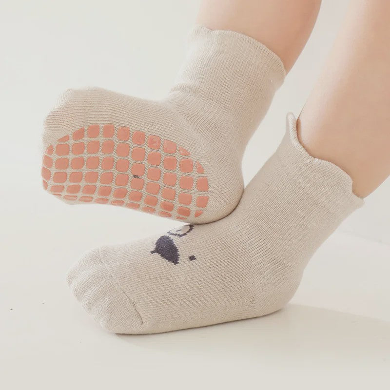 Schattige Baby Sokken met Dierenprint - Antislip & Ademend voor Jongens en Meisjes