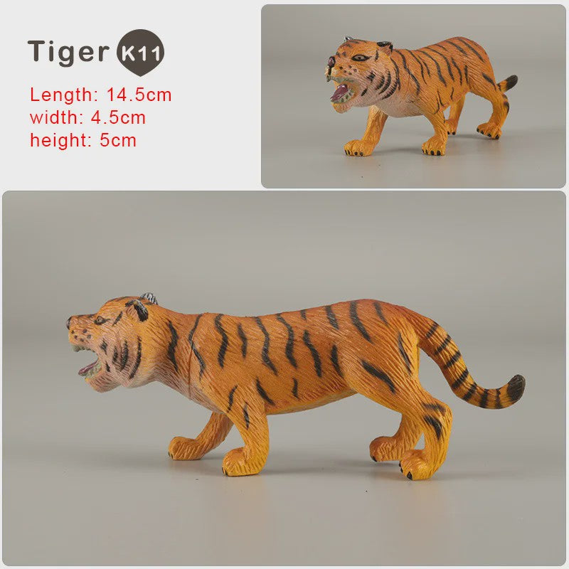 Realistische Dierenfiguren Set: Leeuw, Tijger, Zebra, Antilope & Meer
