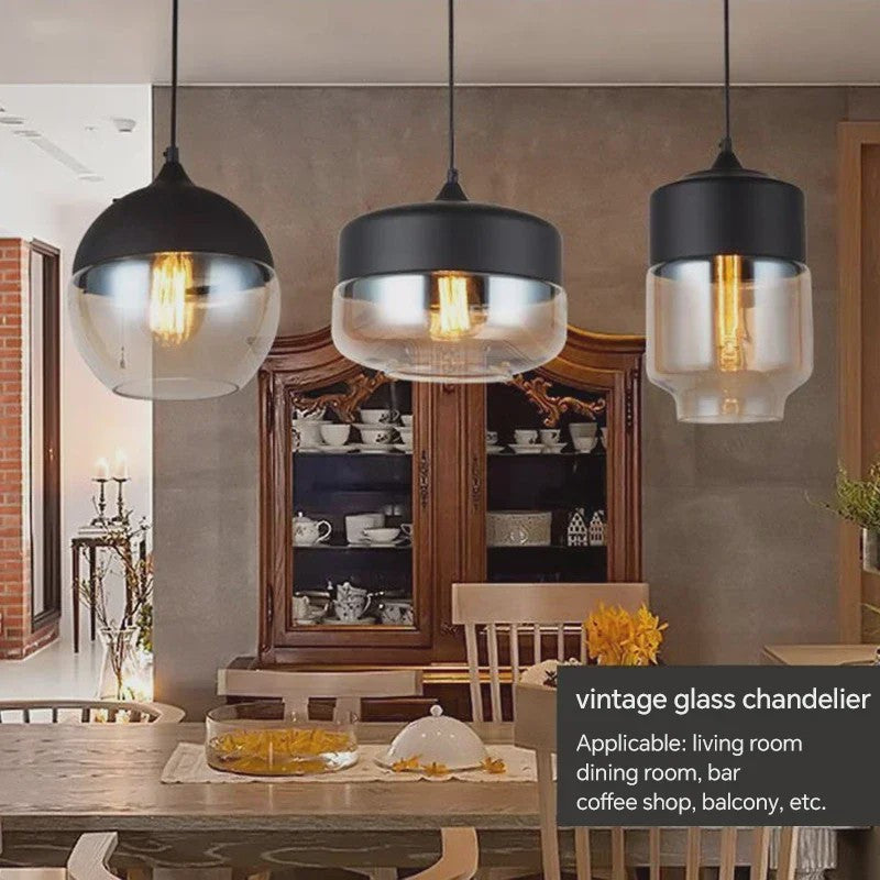 Scandinavische Houten LED Glas Hanglamp - Modern Design voor Woonkamer, Eetkamer & Slaapkamer