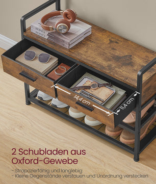 VASAGLE Kapstok met Schoenbank - Separable Design - Halmeubel
