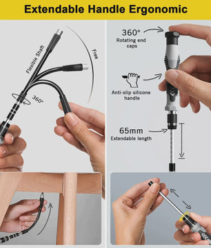 132-delige Precisie Schroevendraaierset - Professionele Handgereedschap Kit voor Elektronica