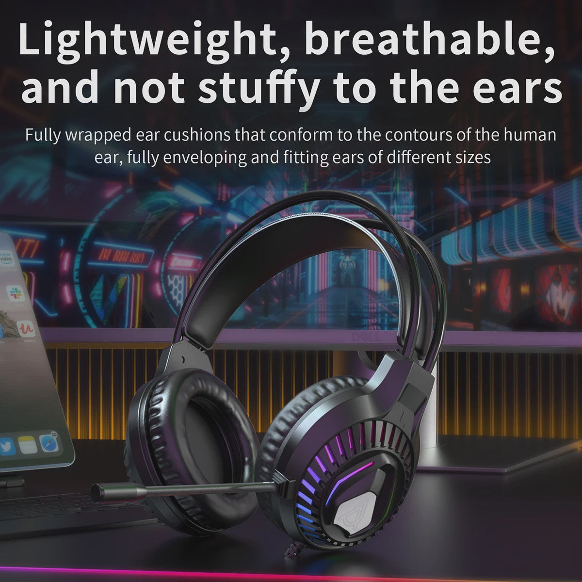 AJAZZ AT120 Gaming Set: Toetsenbord, Muis & Headset - 3-in-1 USB Peripherals