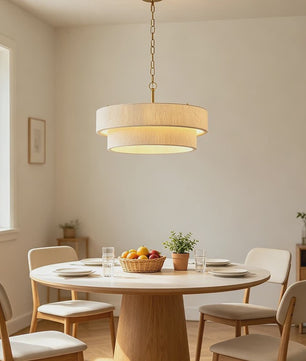 Landelijke Hanglamp Hennep Touw Dubbele Laag Verstelbaar - Sfeervol voor Eetkamer, Keuken of Woonkamer