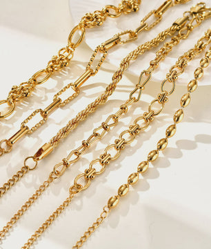 Gouden Roestvrij Staal Chunky Schakelarmband voor Dames - Waterdicht & Verstelbaar