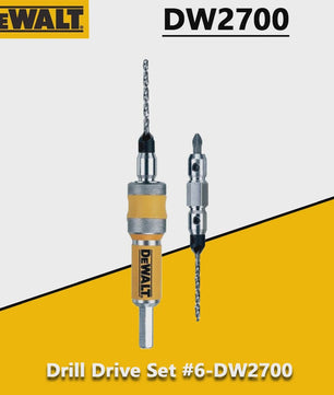 DEWALT DW2700 #6 Drill Drive Set: 2-in-1 Verstelbare Verzonken Boor en Schroefbit