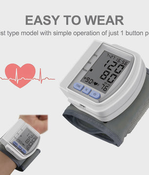 Automatische Pols Bloeddrukmeter met Hartslagmeter - Digitaal & Compact