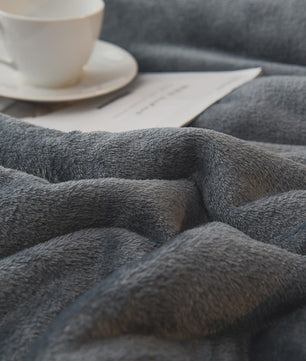 Luxe Dubbelzijdige Wol Pluche Deken - Warm & Comfortabel voor Bed, Bank & Camping