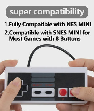 Retro NES Controller - Klassieke 8-bit Gamepad voor Nintendo NES/FC Console