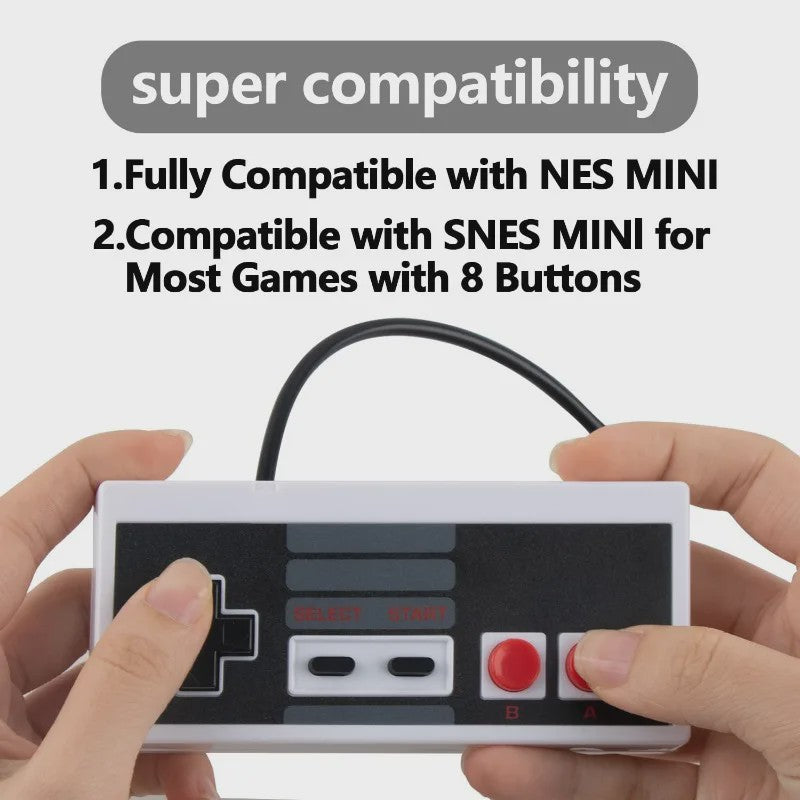 Retro NES Controller - Klassieke 8-bit Gamepad voor Nintendo NES/FC Console