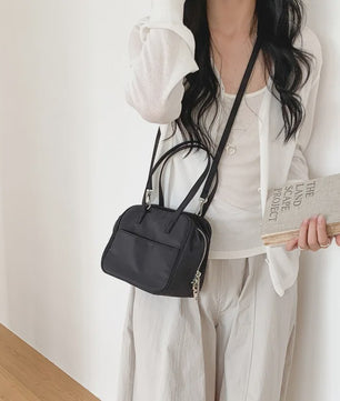 Stijlvolle Nylon Boston Bag - Lichtgewicht Schoudertas & Crossbody Tas voor Dames