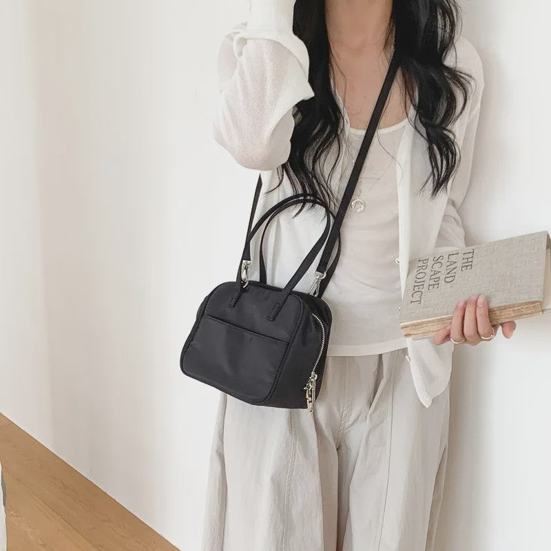Stijlvolle Nylon Boston Bag - Lichtgewicht Schoudertas & Crossbody Tas voor Dames