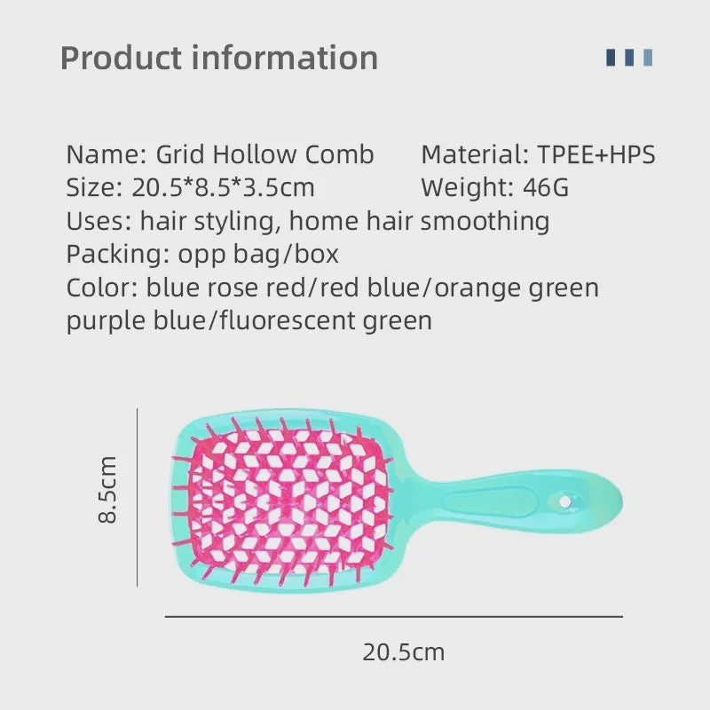 2-delige Haarborstel Set: Anti-statisch, Scalp Massage, Nat & Droog Gebruik
