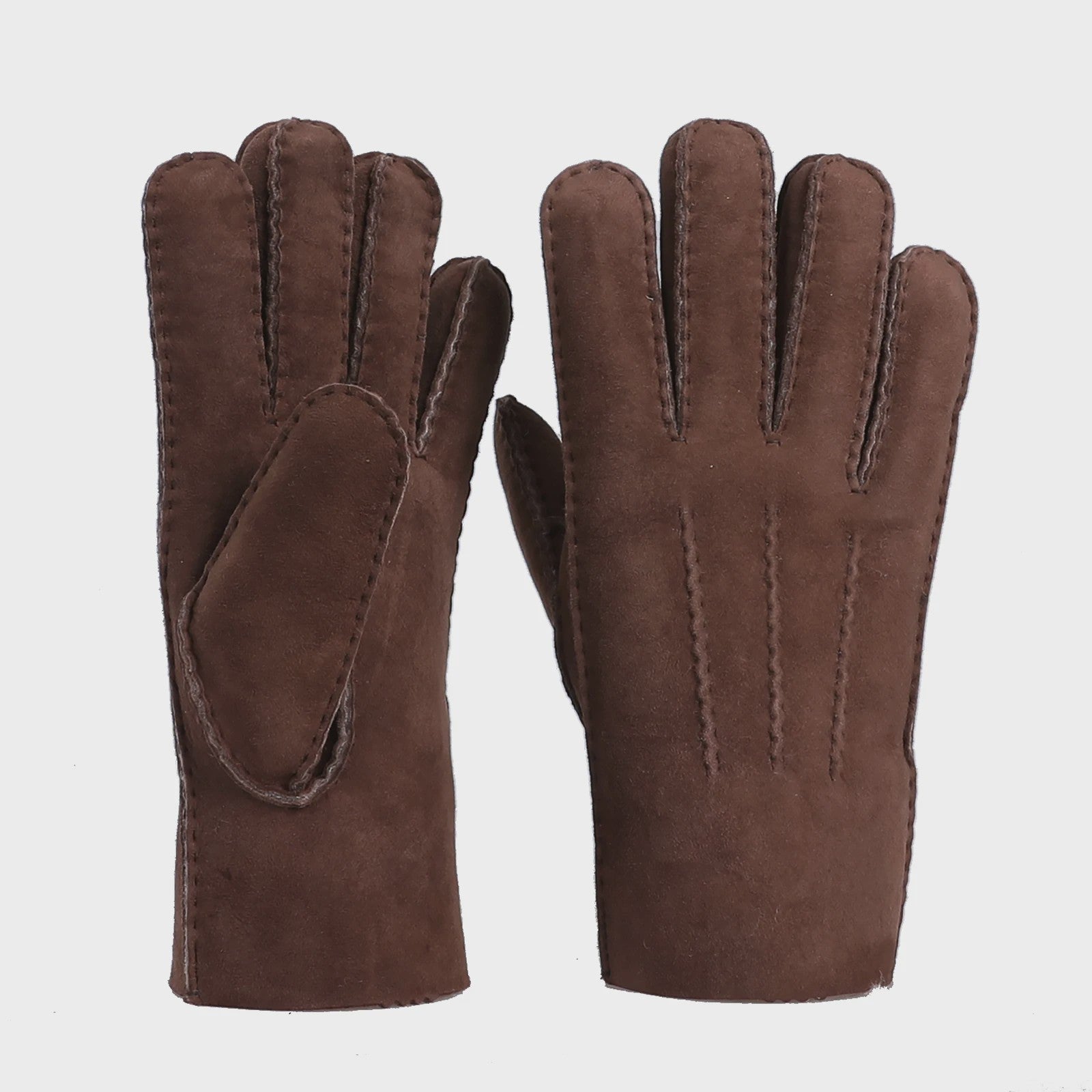 Luxe Unisex Lammy Voering Leren Handschoenen - Handgemaakt & Warm
