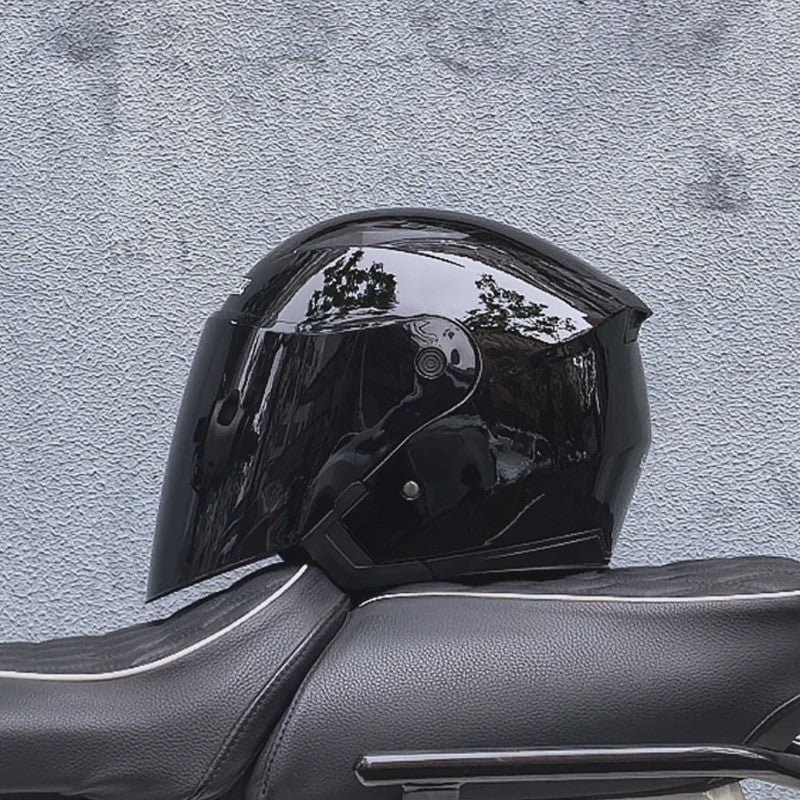 Motorhelm Heren Dames Universeel Vier Seizoenen Dubbel Vizier