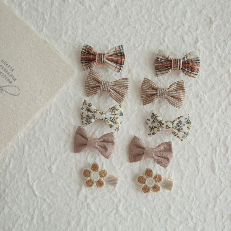 20-delige Set Schattige Kinder Haarclips met Strikjes - Leuke Babymutsjes en Haaraccessoires