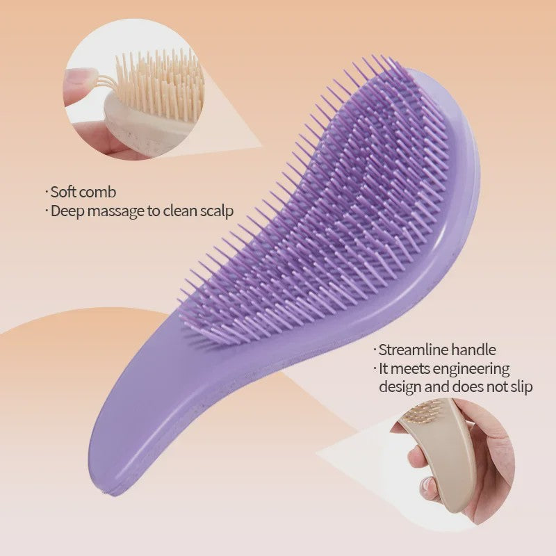 Magische Ontklittende Haarborstel van Tarwestro - Zacht, Antistatisch & Scalp Massage
