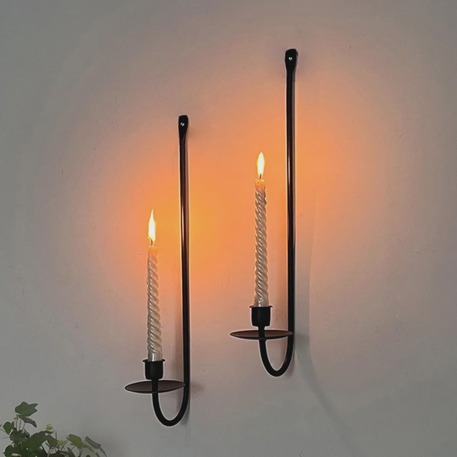 Moderne Wandkaarsenhouder Metaal - Sfeervolle Decoratie voor Elke Ruimte