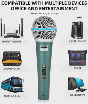 Professionele Bedrade Dynamische Microfoon voor PC, Karaoke, Gaming & Live Streaming
