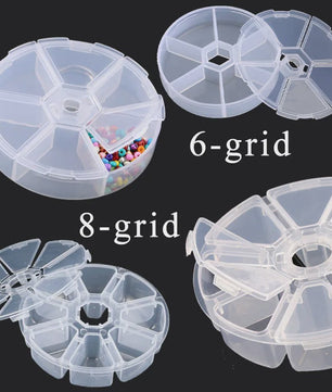 Transparante Plastic Opbergdoos met Verstelbare Vakjes - Sieraden, Kralen & Kleine Spullen