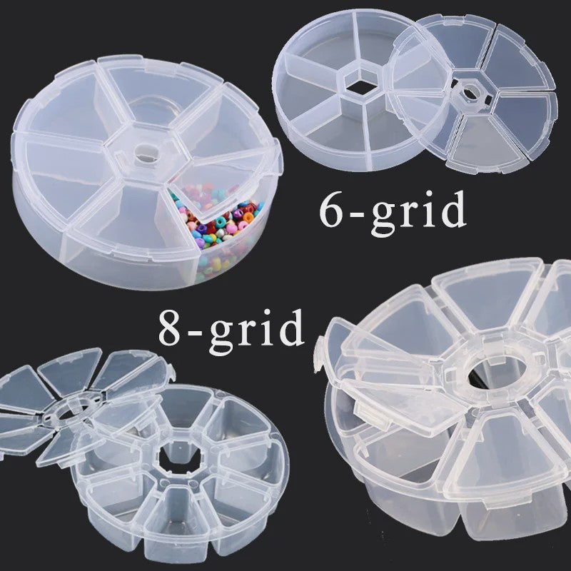 Transparante Plastic Opbergdoos met Verstelbare Vakjes - Sieraden, Kralen & Kleine Spullen