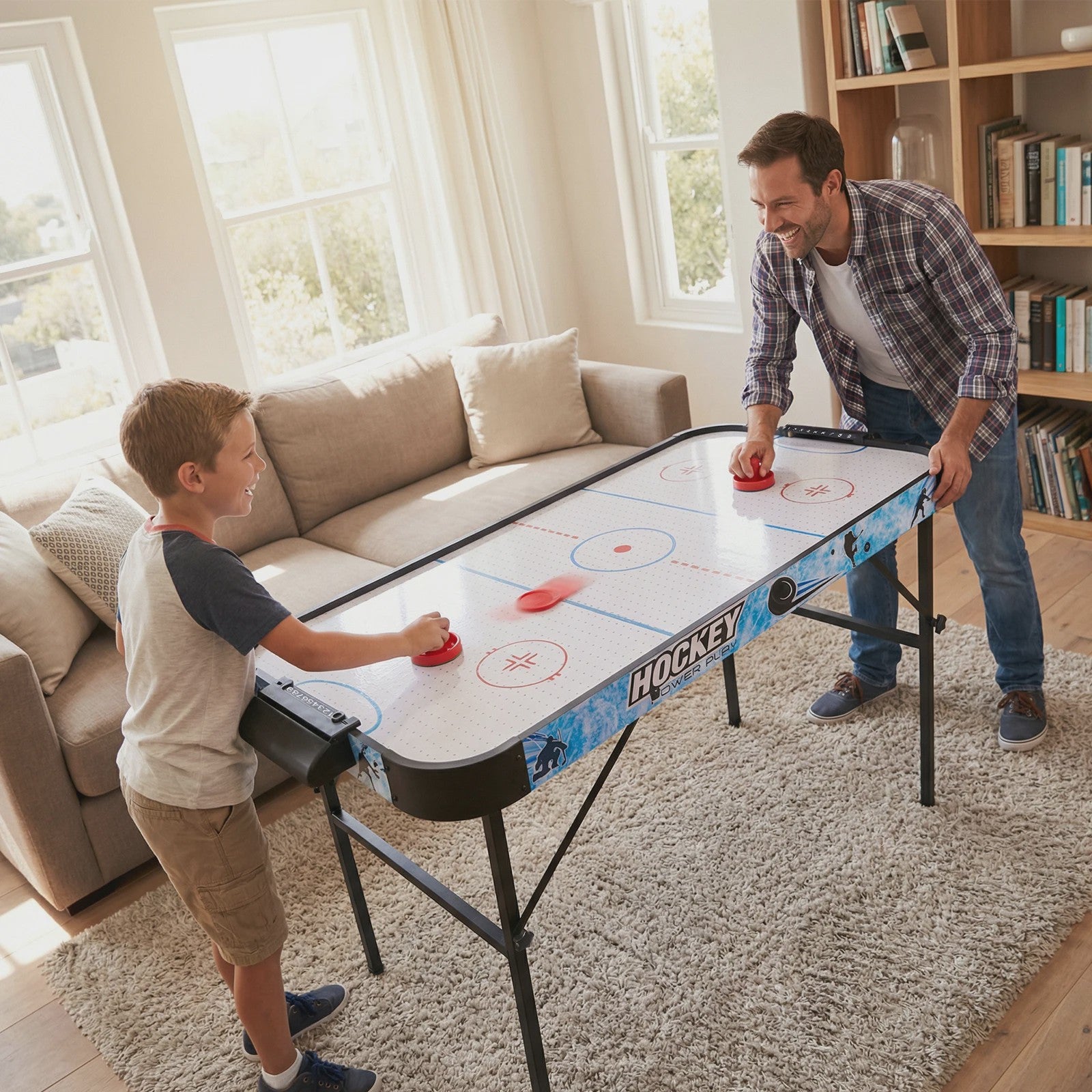 HLC Air Hockey Tafel - Inclusief 2 Paddles & 2 Pucks - Voor Volwassenen en Kinderen