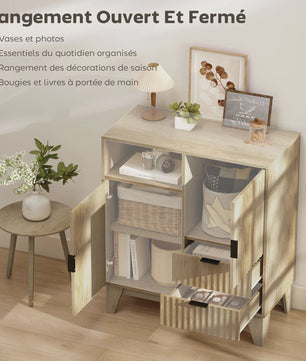 Moderne Buffetkast met 2 Deuren, 2 Lades en Verstelbare Plank - Zachte Sluiting