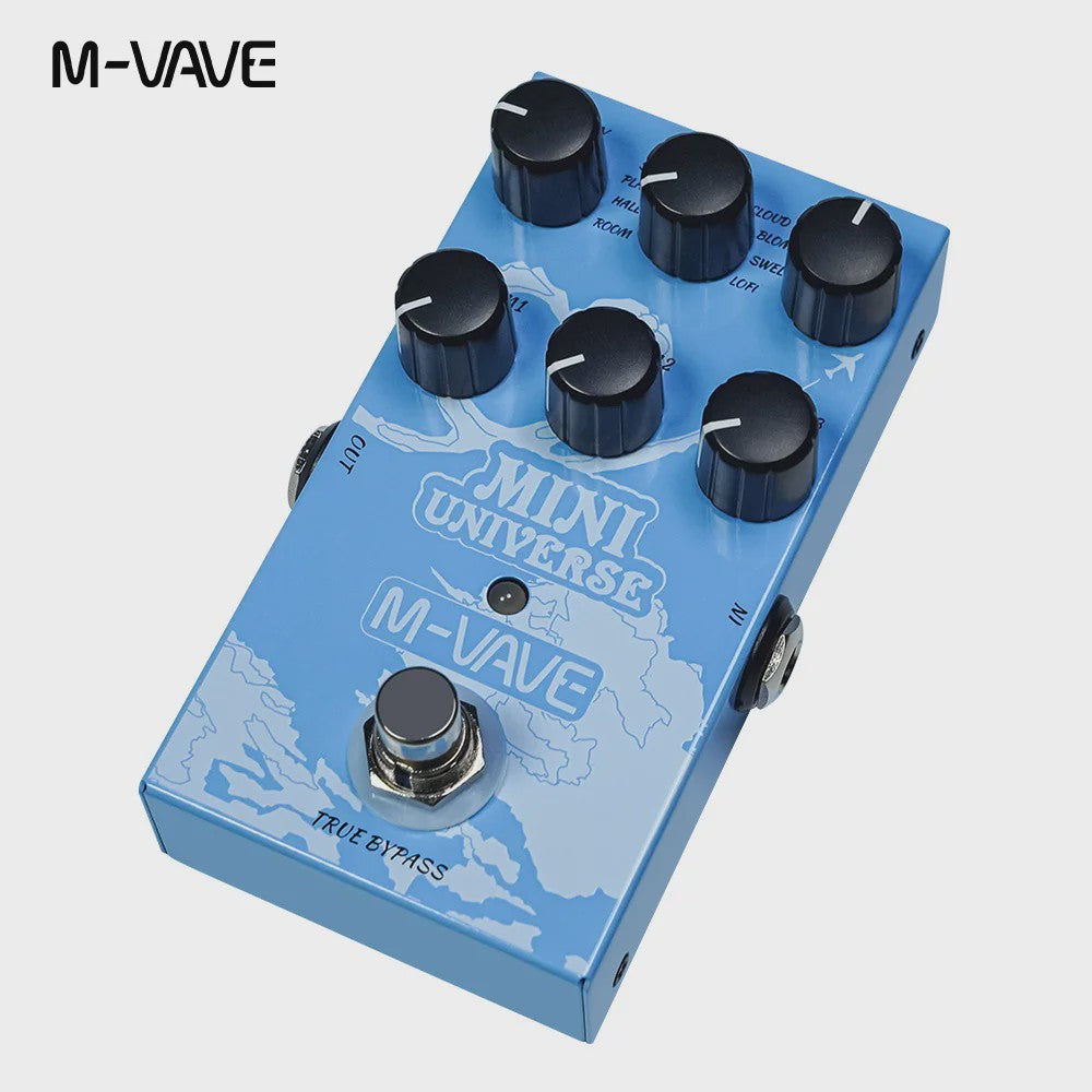 M-VAVE Mini Universe Gitaar Effectpedaal - Digitale Reverb met 9 Tones