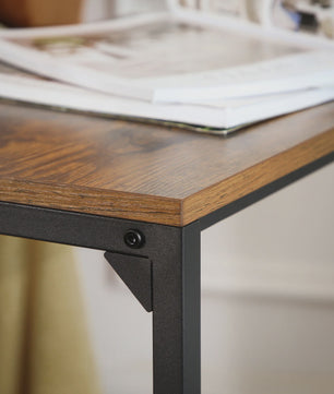 VASAGLE Bijzettafel voor Bank en Bed - Compacte Salontafel met Industrieel Design