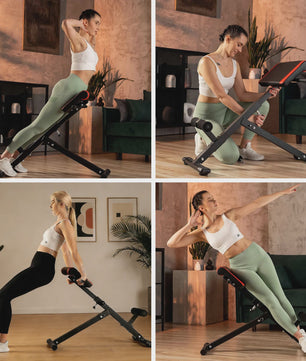 Opvouwbare Fitness Roman Bench: Rugtrainer & Buikspierbank met 150kg Belasting